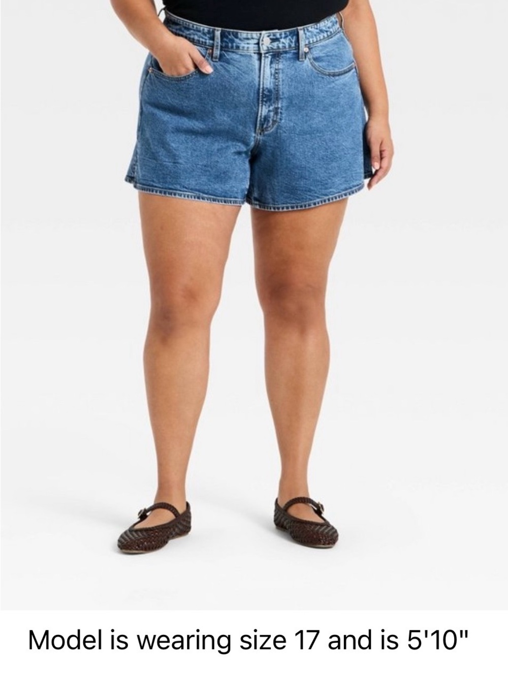 NWT Universal Threads High-Rise A-Line Denim Shorts
